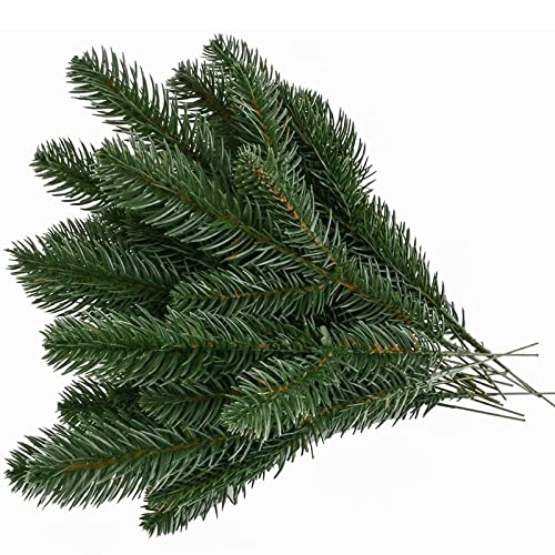 Wonuu 20Pcs Artificial Greenery Pine Needle Garland Pine Picks For Christmas Holiday Home Decor, 10.2X4.7'' #TOP7