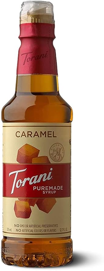 Torani Pure Made Syrup Caramel, 12.7 fl oz 375 ml PET