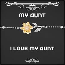 Brilliant Aunt Gifts, I Love My Aunt, Motivational Birthday Sunflower Bracelet Gifts For From Niece, Fancy aunt gift ideas, Unique aunt gifts, Gifts for aunts who have everything, Personalized aunt