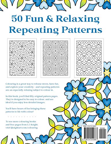 Easy Geometric Patterns Colouring Book (Volume 2): 50 Symmetrical Pattern Designs for Creative Fun and Relaxation (Ljk Colouring Books) - Image 2
