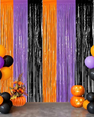 Calmi Halloween Foil Fringe Curtain Backdrop Review