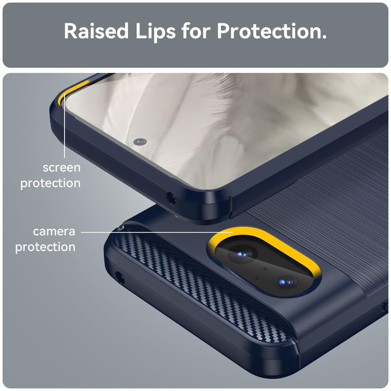 Image of Basic Case for Google Pixel 8 (Carbon Fibre Blue)