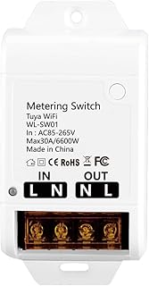 Tuya Smart life app 30A High Power WiFi Smart Switch with Energy Monitor,Compatible with Alexa/Google Home