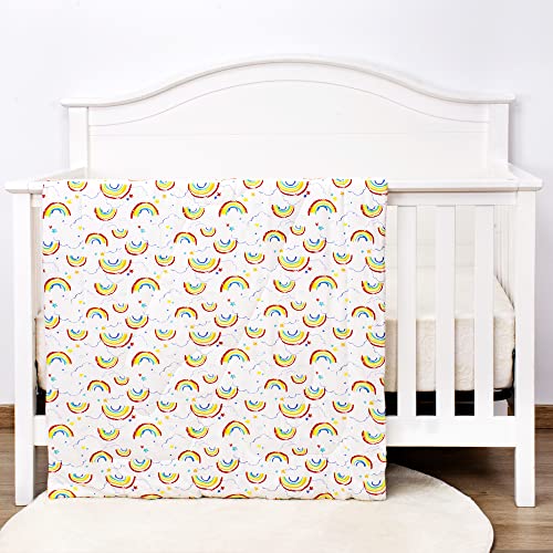 Uomny Toddler Blanket - Soft Cot Nursery Comforter Quilts For Boys And Girls 33X42 Inch Cotton 1 Pack Kids'crib Blankets Nursery Blanket Rainbow #TOP28