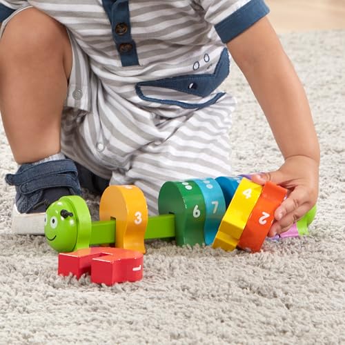 Melissa & Doug Counting Caterpillar - Classic Wooden Toy with 10 Colorful Numbered Segments - image 5