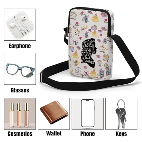 Image of Anime Fans Cute Cross Body Bag Anime Gifts Phone Bag Shoulder Bags Adjustable Shoulder Straps Sling Bag Japanese Gifts