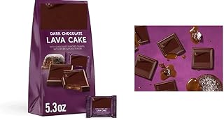 Dark Chocolate Candy with Lava Cake Filling, 5.3 Oz Bag - 2 Packs
