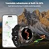 KOSPET TANK T3 Ultra Smart Watch for Men, Built-in GPS, Rugged Full Metal Body Design, 60-Day Battery, 1.43" AMOLED, 50M Waterproof, Heart Rate & Sleep Monitor, Compatible with Android & iOS (Black)