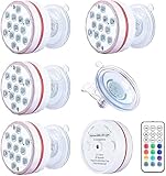 Homly Submersible LED Lights for Above Ground Pool, Waterproof Led Lights Inground Pool Lighting Col