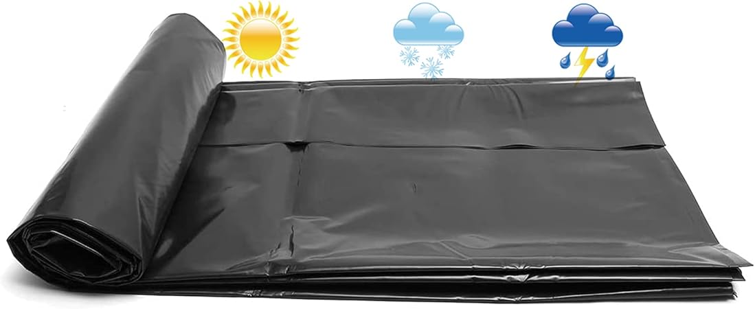 Image Garden Pond Liner 8 Mil Pond Underliner for Koi Ponds Streams Fountains 6x6ft 6x13ft 6x20ft 6x26ft 6x33ft 10x13ft 10x20ft 10x26ft Fish and Plant Friendly Membrane (0.2mm 40 x 46 ft/12 × 14 m) Image Garden Pond Liner 8 Mil Pond Underliner for Koi Ponds Streams Fountains 6x6ft 6x13ft 6x20ft 6x26ft 6x33ft 10x13ft 10x20ft 10x26ft Fish and Plant Friendly Membrane (0.2mm 40 x 46 ft/12 × 14 m)