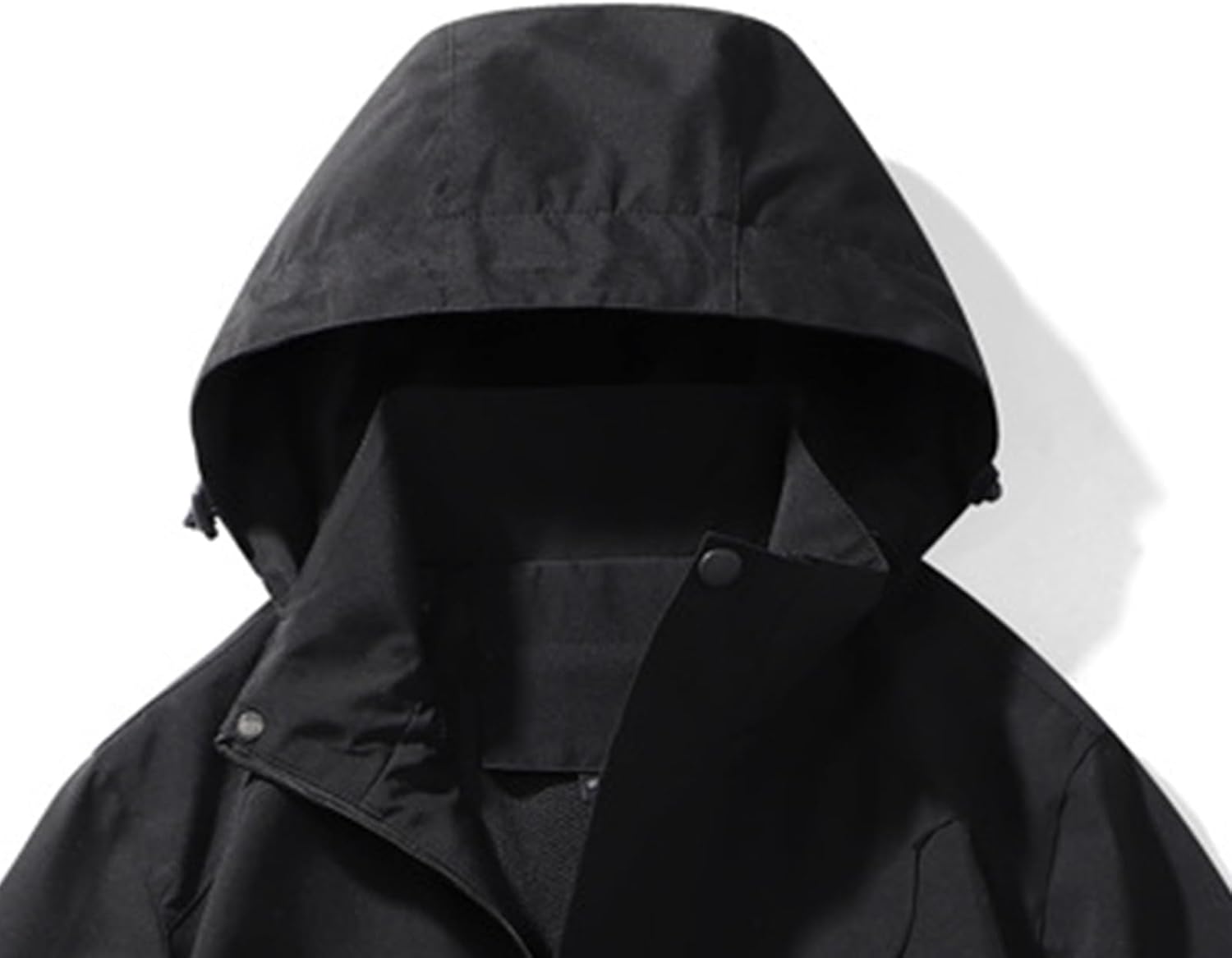 Women's Rain Jackets Waterproof with Hood Lightweight Suit Jacket Casual Loose Zip Up Coat Adjustable Outdoor Hiking