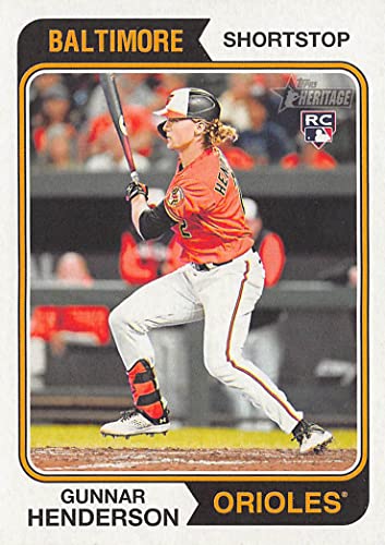 2023 Topps Heritage #64 Gunnar Henderson Rookie Card
