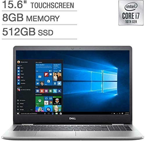 Dell Inspiron 15 5000 Series 15.6" FHD Touchscreen LED-Backlit Laptop, Intel 4-Core i7-1065G7