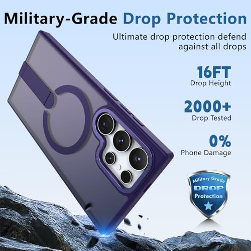 Aropuktek Funda para Samsung S23-Ultra, Durable Metal Kickstand, Purple by Aropuktek - Used condition - Image 8