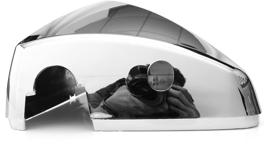 Yuanone 2Pcs Chrome Door Mirror Cover Side Mirror Cover for Volvo VNL VNM 2004-2017,Driver & Passenger Side(A Pair)