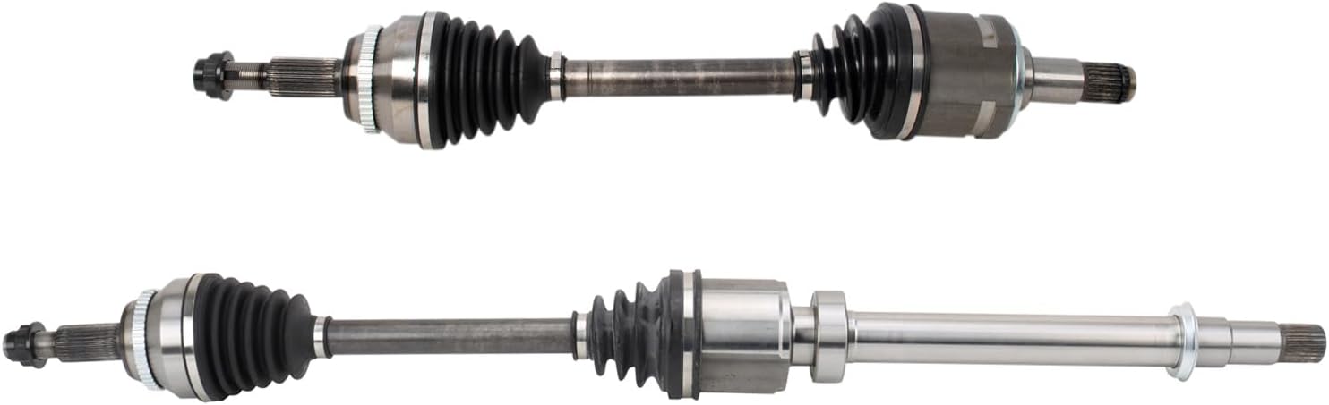 TRQ Front Driver and Passenger Side CV Axle Assembly Set 2 Piece Compatible with 2014-2019 Toyota Highlander Limited Hybrid 2017-2019 Highlander LE XLE Hybrid 2019 Highlander Limited Platinum Hybrid