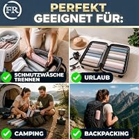10x Vakuumbeutel für Kleidung Reise (Rollen) I Vakuumierbeutel I Gr. S+M+L – Ansicht 5