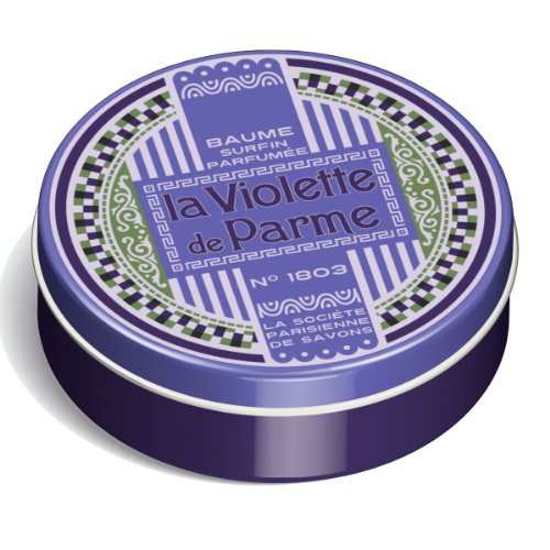 Baume à lèvres la Violette de Parme l'élégance signée Société Parisienne