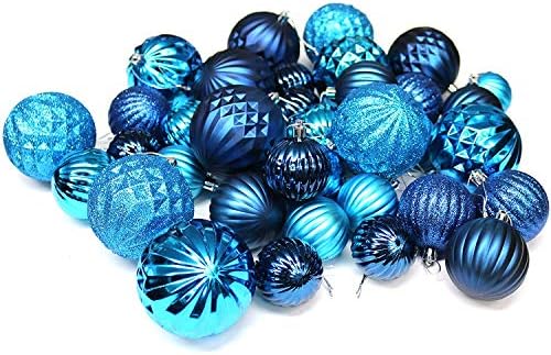 Robelli Christmas Shatterproof Bauble Set For Whole Xmas Tree - 36pc (Copper/Blush)