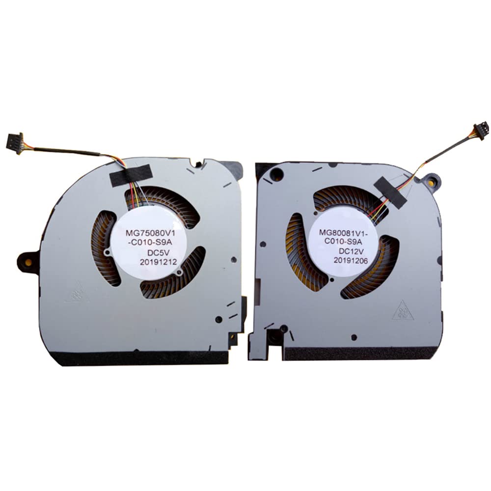Laptop CPU+GPU Fan for DELL G7 15 7500 P100F001 MG75080V1-C010-S9A MG80081V1-C010-S9A 08THFX 8THFX 00XPY2 0XPY2 A Pair DC5V 0.41A New