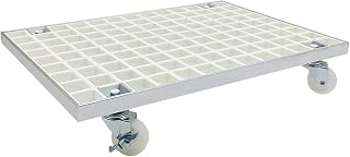 TOMYEUS Soporte CPU Bajo Mesa Mobile PC Funda Soporte de Piso CPU Hollow Grid Stands Cart Piense Duty CPU Host Chassis Tower Holder con Ruedas de Ruedas de Ruedas, Negro/Blanco Soporte para CPU