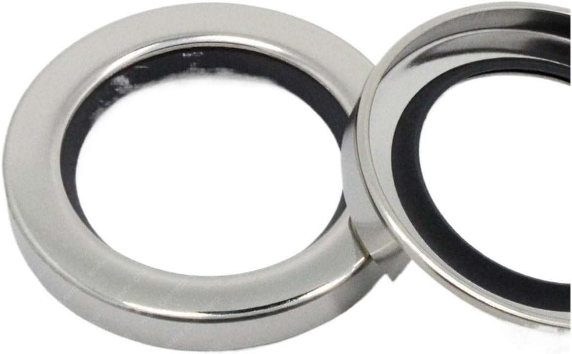 1pcs 40 * 55 * 8 Oil Seal with Stainless Steel Housing Single Lip and Dual Lip Screw Air Compressor Spare Parts(40x55x8 Smlbdbk)