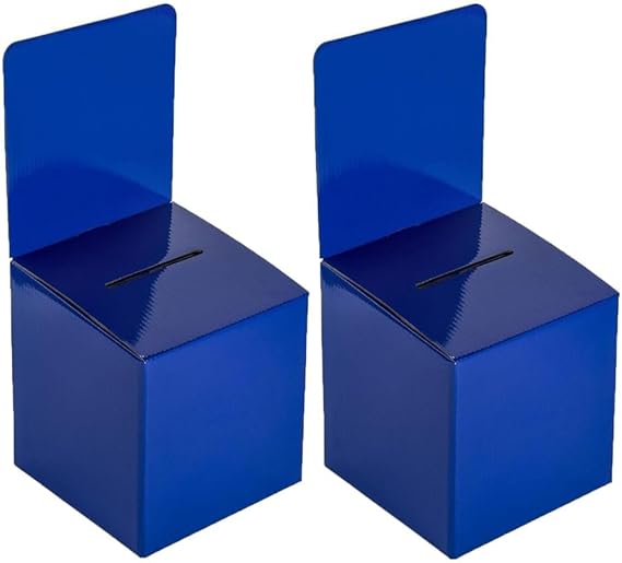 Jyongmer 24 Pack Cardboard Ballot Box With Slot 6 X 6x 6 Inch Raffle Boxes With
