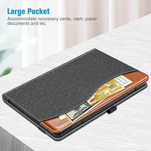 FINTIE Case Compatible with Lenovo Tab M10 (3rd Gen, 2022) 10.1-inch, [Corner Protection] Multi-Angle Viewing Stand Cover with Pocket Case with Pocket, (Z-Denim Gray)