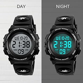 Montre Enfant Étanche 5ATM Avec Alarme Et LED - Pour Garçons Et Filles 5-16 Ans - HMJIA