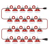 OausTect 200FT Construction String Lights LED 200W 20000lm Industrial Grade Best for Construction Sites, Renovation,Mine, cave, Outdoor and Other Outdoor Lighting Solutions Use,Free for Climbing Hook