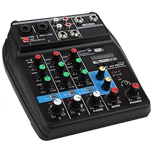 Geluidsmengpaneel, 4-kanaals muziekconsole met USB voor thuis