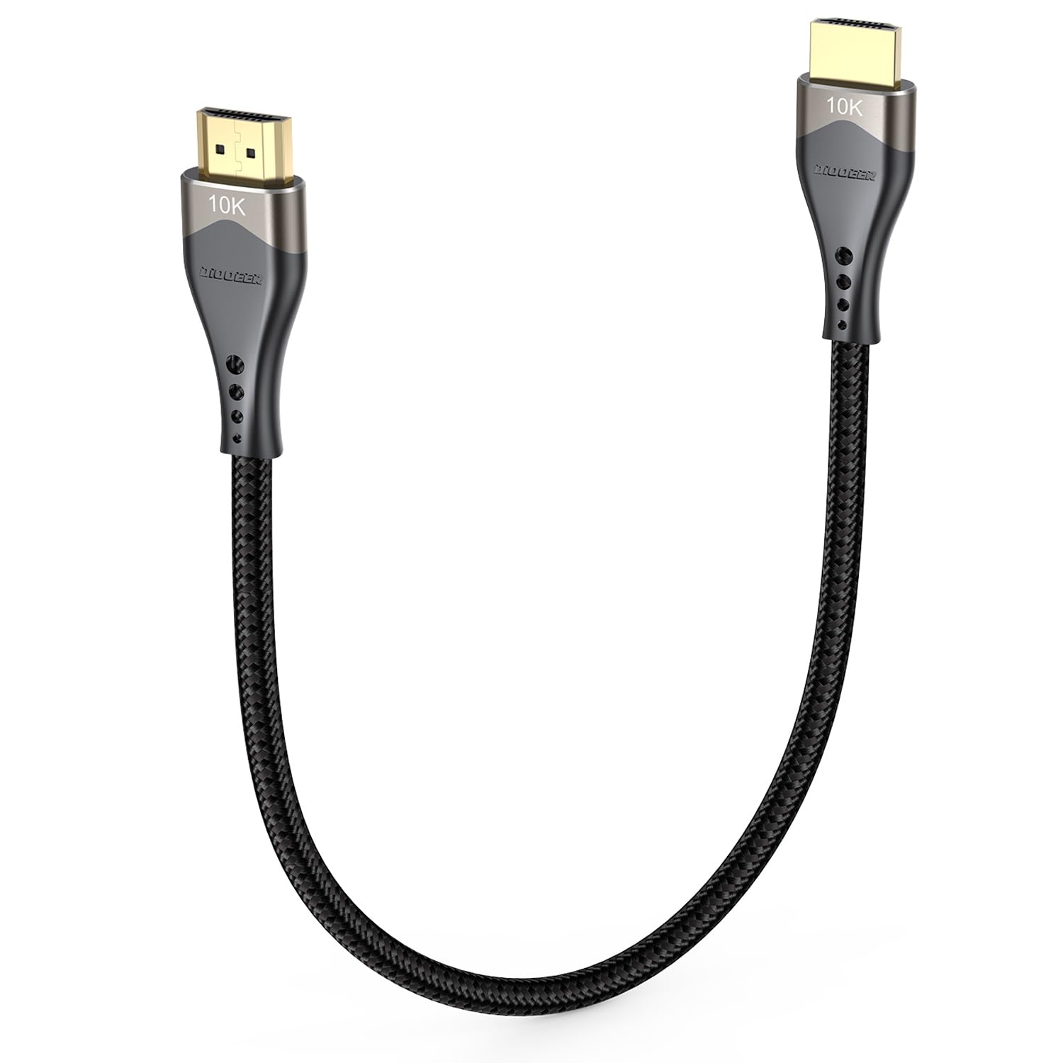 Short HDMI Cable 1.2FT 10K 8K, Small HDMI 2.1 Braided Cable 1.2 Foot