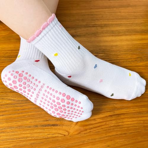 Image of Grip Non-slip Cute Pilates Socks for Yoga,Barre,Reformers US Shoe Sizes 5-11