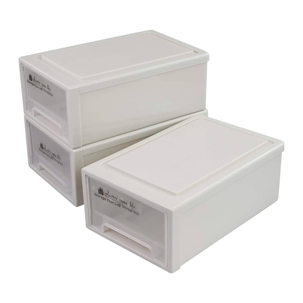 Set 6 Cassetti Organizer Impilabili In Plastica - Scatole Portaoggetti Per Scrivania, Ufficio, Camera - Foto 12