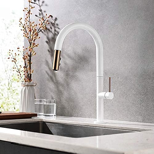 Robinet de cuisine moderne pour laver les légumes et remplir les grandes marmites