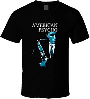 Cotton American Psycho Serial Killer Retro Bale Trending Fan t-Shirt