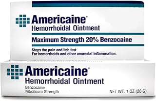 Americaine Hemorrhoidal Ointment Maximum Strength 20% Benzocaine 1 oz ( Pack of 2)