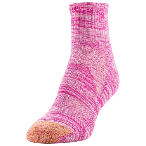 Image of GOLDTOE womens Half Cushion Sport Quarter Socks With Mesh, 6-pairsSocks