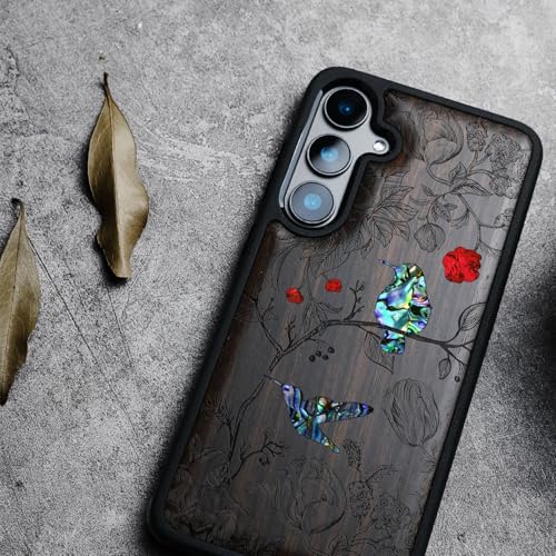 Coque Galaxy S25 Plus anti-choc bois véritable pour éviter les rayures - 4