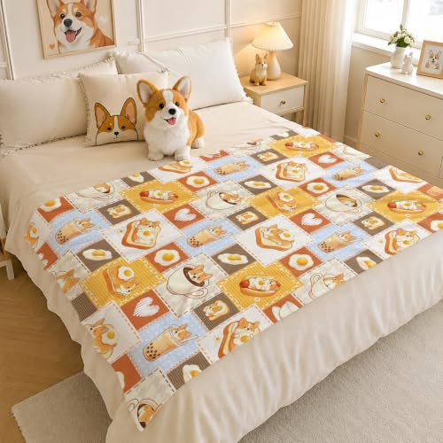 Corgi Blanket Gifts for Corgi Lovers,Adorable Puppy Throw for women - image 3
