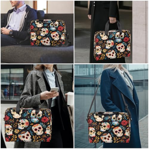 Bolso para portátil 16 pulgadas con patrón calavera miniatura 2