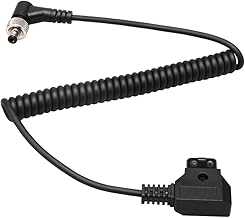 D-Tap to Locking DC 5.5 2.5mm Monitor Coiled Power Cable for Video Devices Compatible with Atomos Ninja v SmallHD Shogun PIX-E7 PIX-E5 7 Touchscreen/Hollyland Mars 400s