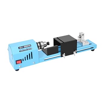 DeeRace Mini Lathe Machine, Woodworking Lathe Machine for Beginners, Professional Desktop Lathe for Woodworking, Crafting, DIY, Polishing