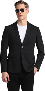 Arrow Textured Slim Fit Blazer for Men - Button Closure Formal & Casual Wear Mens Blazer