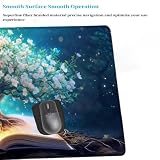 Podkładka pod mysz XXL 1200 x 600 mm Dream podkładka pod mysz dla graczy w kwiaty, duża podkładka pod mysz do gier akcesoria biurowe, podkładka pod mysz z przeszytymi krawędziami Wodoodporna