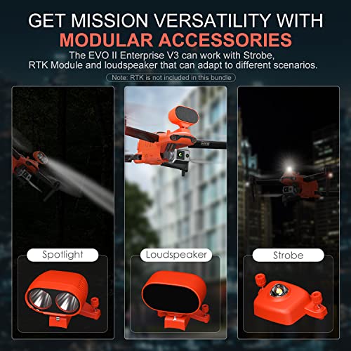 [Version 3] Autel Robotics Evo Ii Dual 640T Enterprise V3, 640*512@30 Fps Thermal Imaging＆0.8" Ryyb Cmos 8K Sensor, 10+ Temperature Measurement Modes, F-Ree Thermal Analysis Tool, 15Km Hd Video Transmission, 42Mins Flight Time, 360° Obstacle Avoidance, 1-16X Zoom, Enterprise Longer Carbon Fiber Arms, Evo 2 Dual 640T Enterprise Ver. 3 With 7.9" Touch Screen Smart Controller V3, Extra 64G+32G Memory Cards & Enterprise Propellers & Landing Pad & Custom Lens Wipe, For Firefighting/Search&Rescue/Public Safety/Border Protection, Compatible With Live Deck 2, Fully Ser-Vice Directly By Autel, 24H Customer Care, 2023 Newest #TOP6