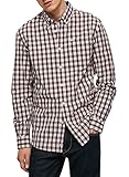 Burnt Red Pepe Jeans Camisa Fuller Cuadros Pequeños Hombre XL