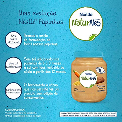 Papinha, Macarrão Carne e Legumes, Nestlé, 170g