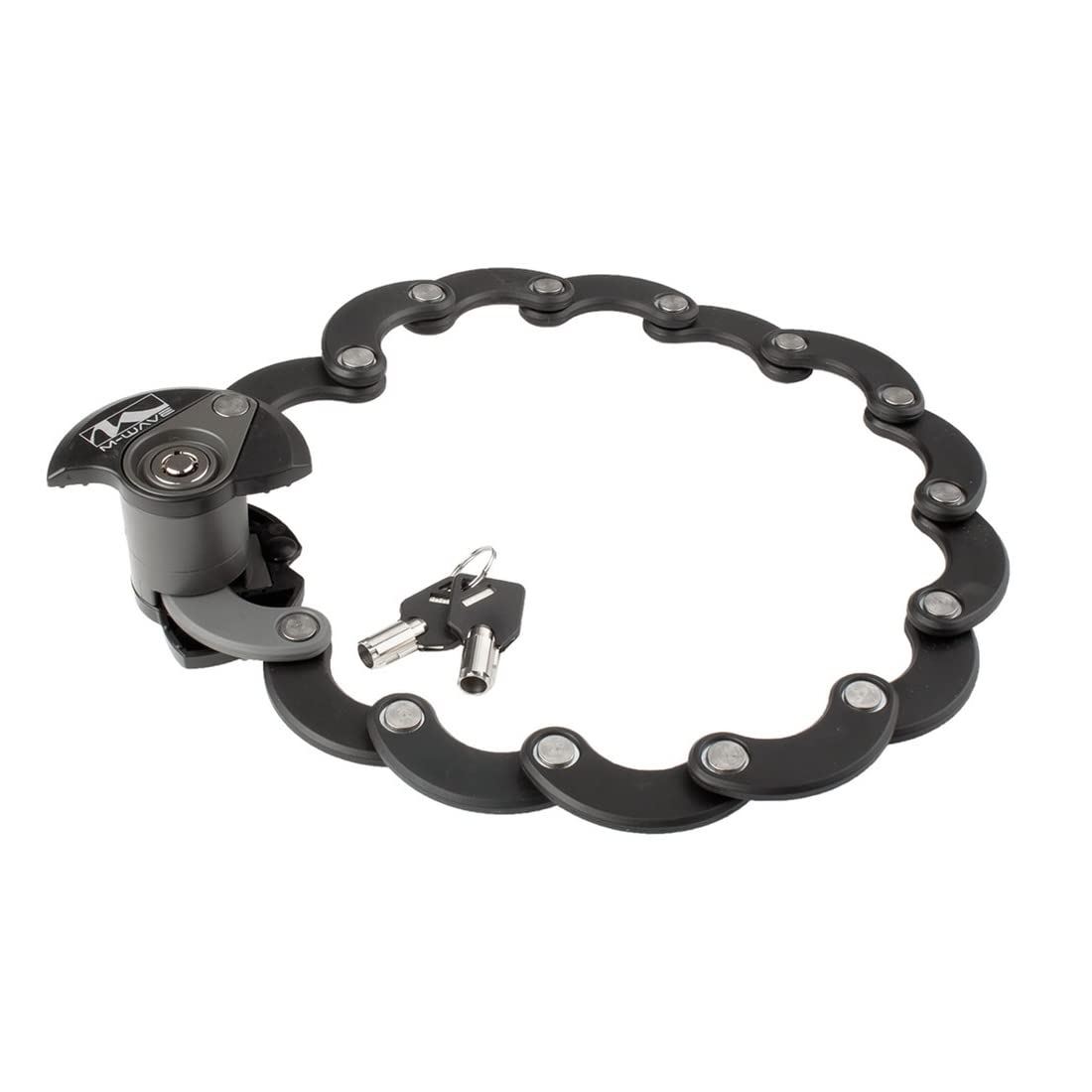 M-Wave 600D Folding Disc Lock, Black