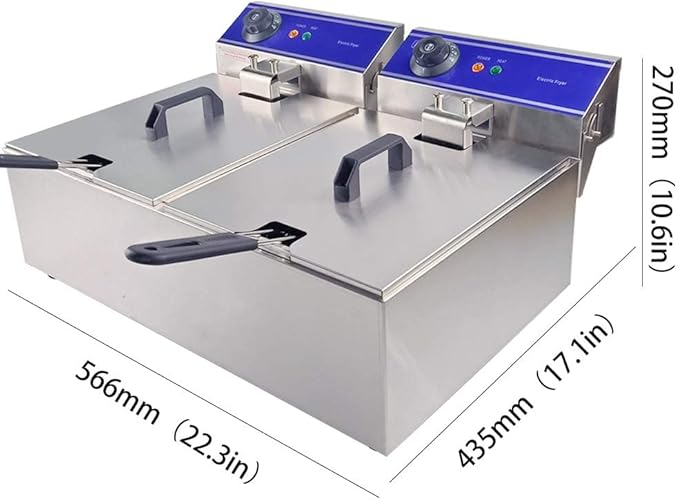 Sartén Eléctrico de Acero Inoxidable 6000W con Capacidad de 20L miniatura 2